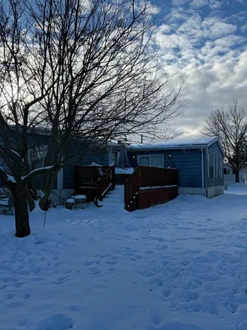 a car parked in front of a house