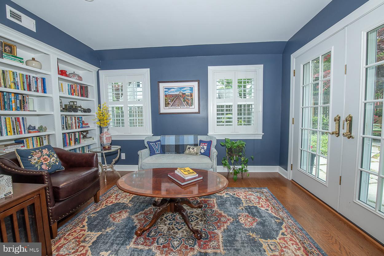 5 Chestnut Lane Wayne, PA 19087 - Photo 15 of 29 Office with French Doors to the Flagstone Patio