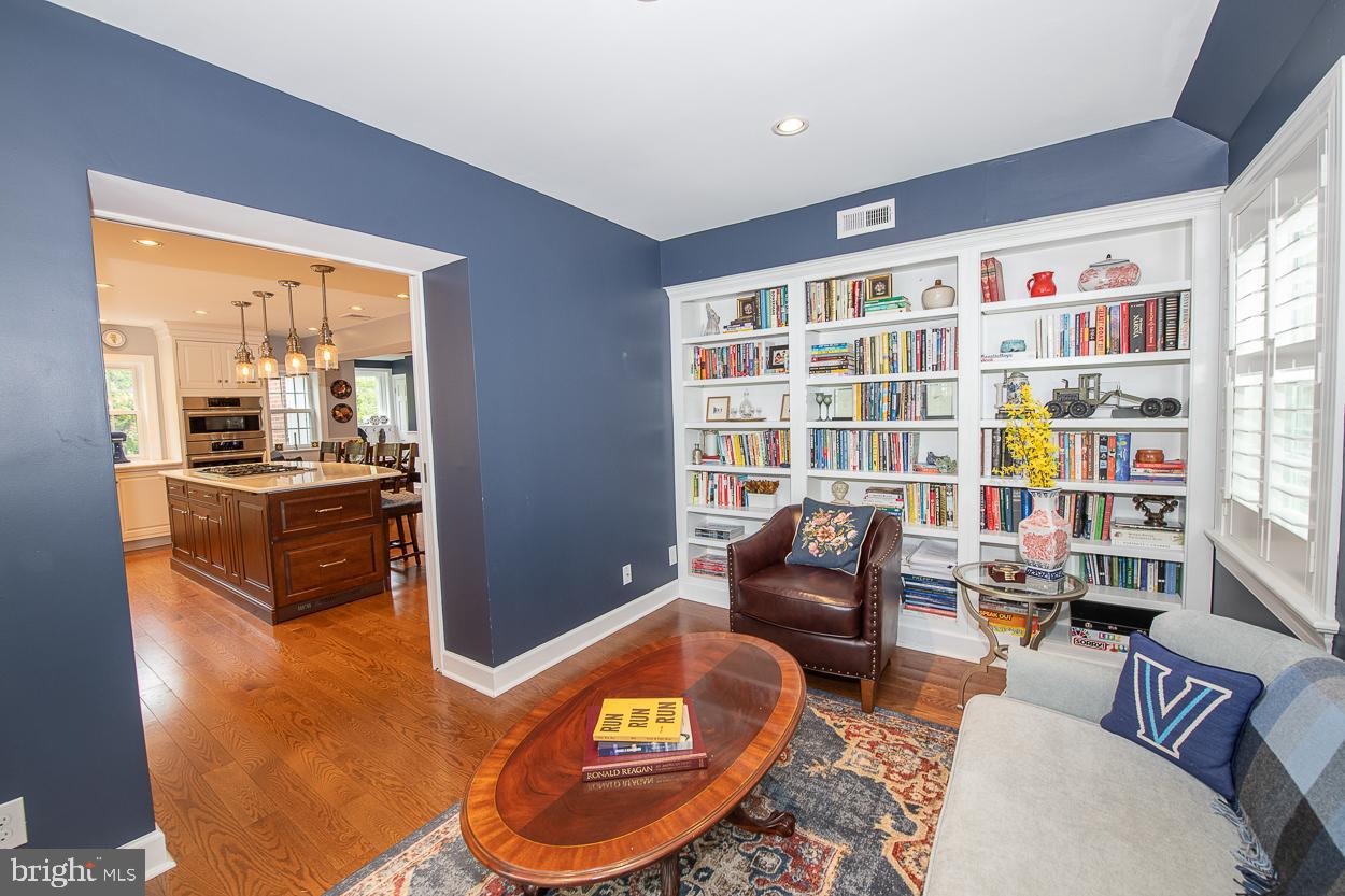 5 Chestnut Lane Wayne, PA 19087 - Photo 16 of 29 Office with custom built-in bookshelves