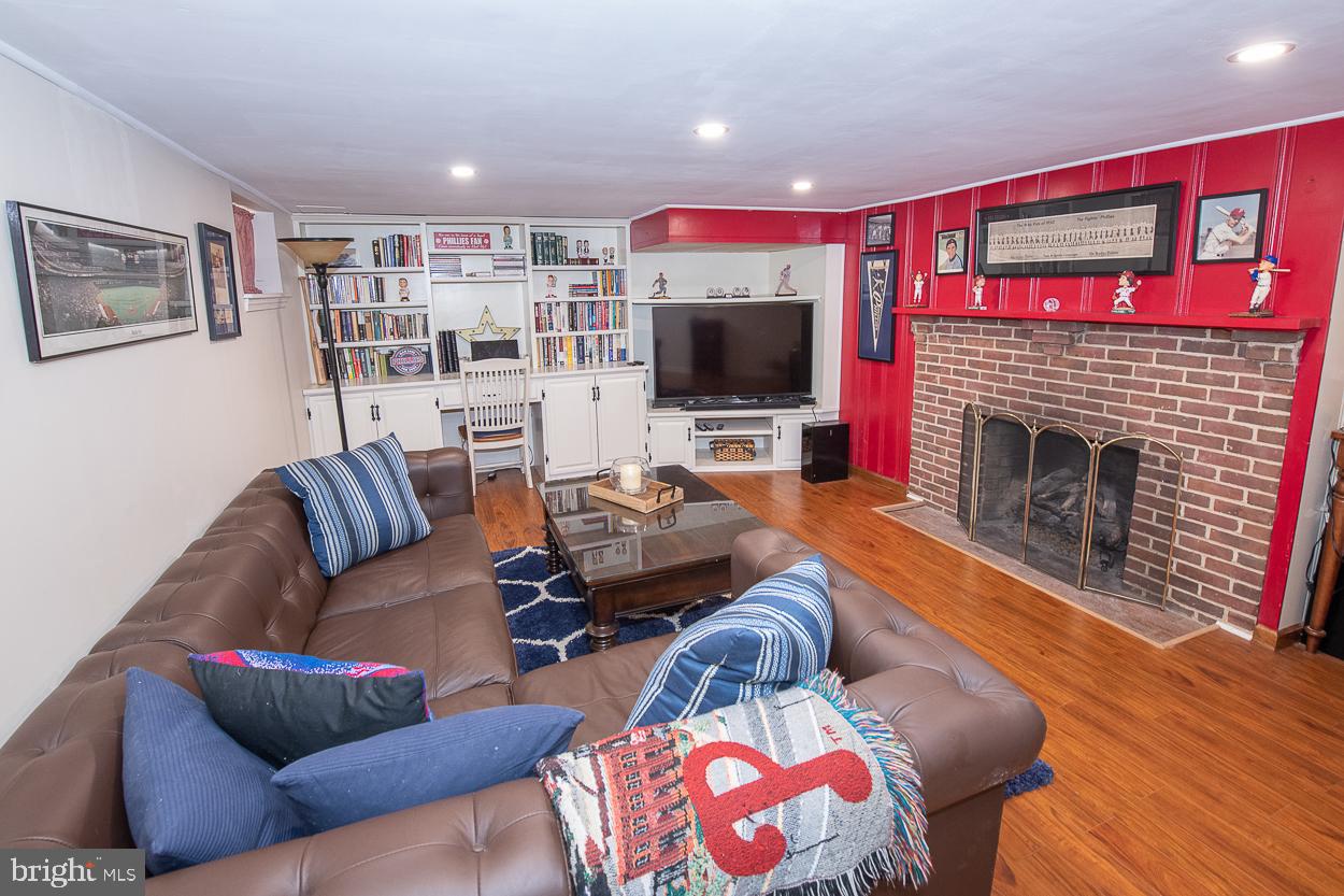5 Chestnut Lane Wayne, PA 19087 - Photo 17 of 29 Finished basement with gas fireplace