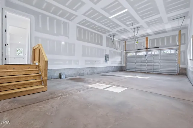 a bathroom with a bathtub and a toilet