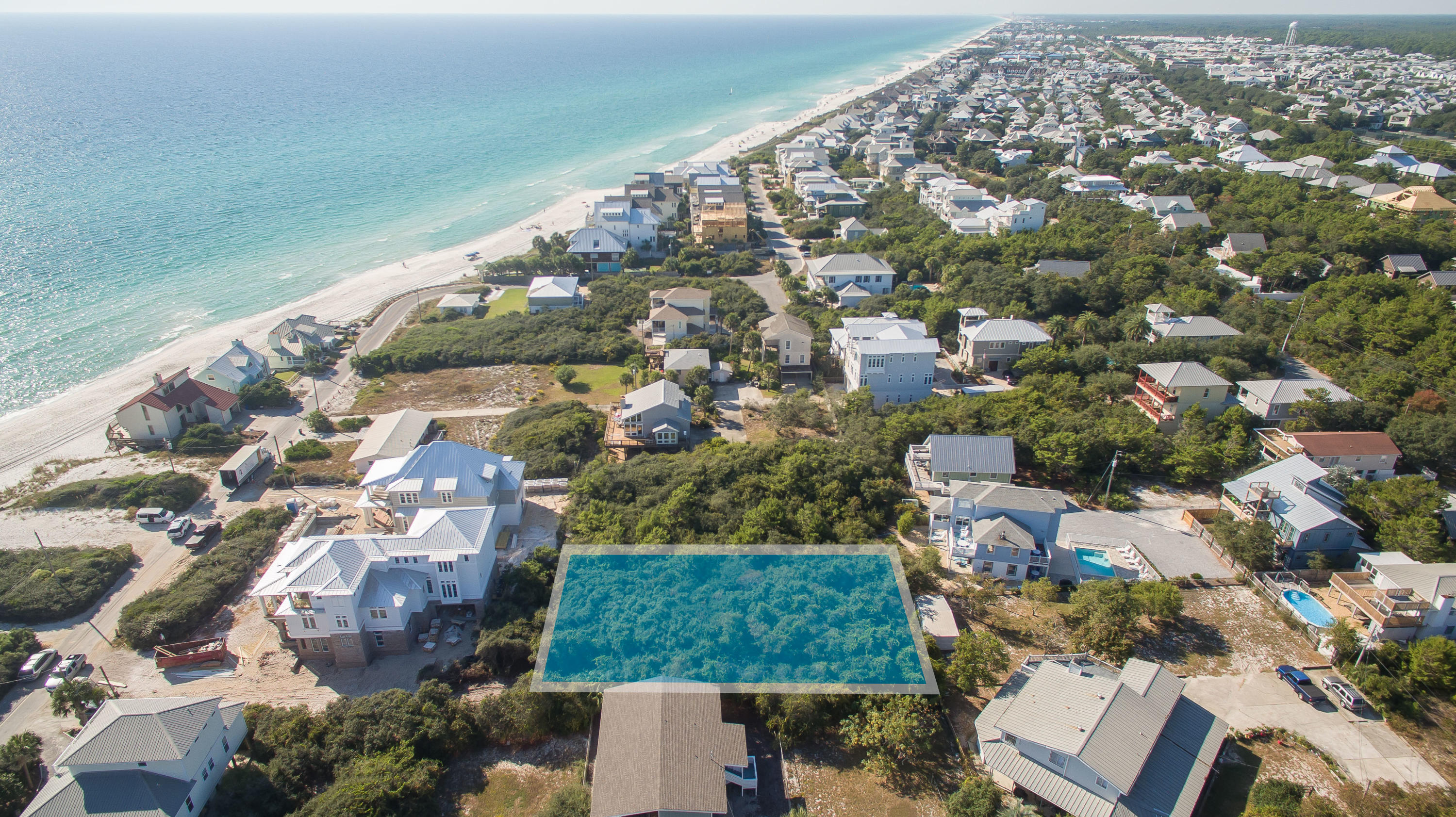 Lot 136 Pompano St Inlet Beach Inlet Beach, FL 32461 - Photo 4 of 17 an aerial view of a house