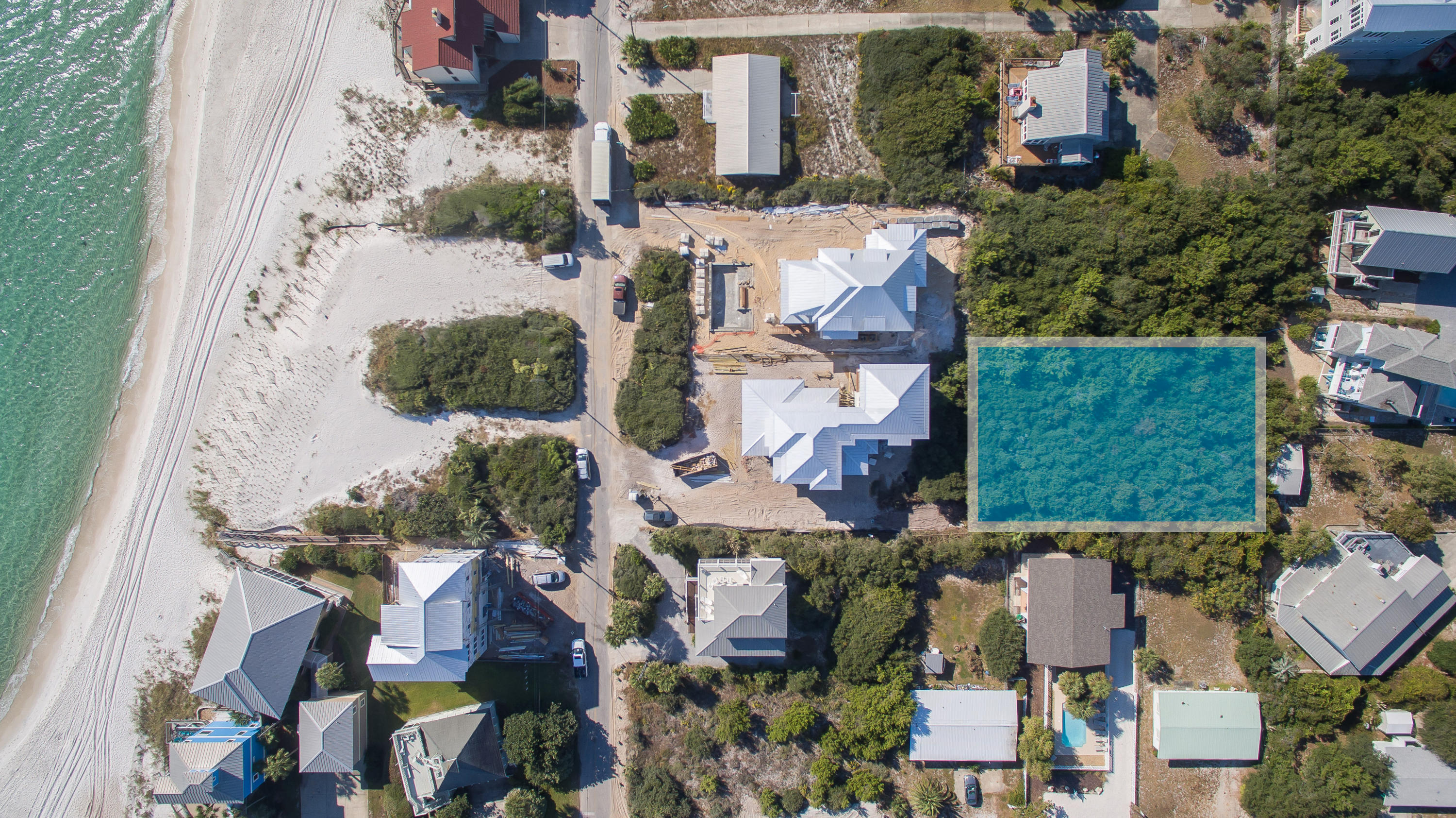 Lot 136 Pompano St Inlet Beach Inlet Beach, FL 32461 - Photo 5 of 17 an aerial view of houses with outdoor space