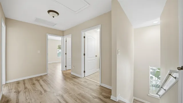 an aerial view of house with yard