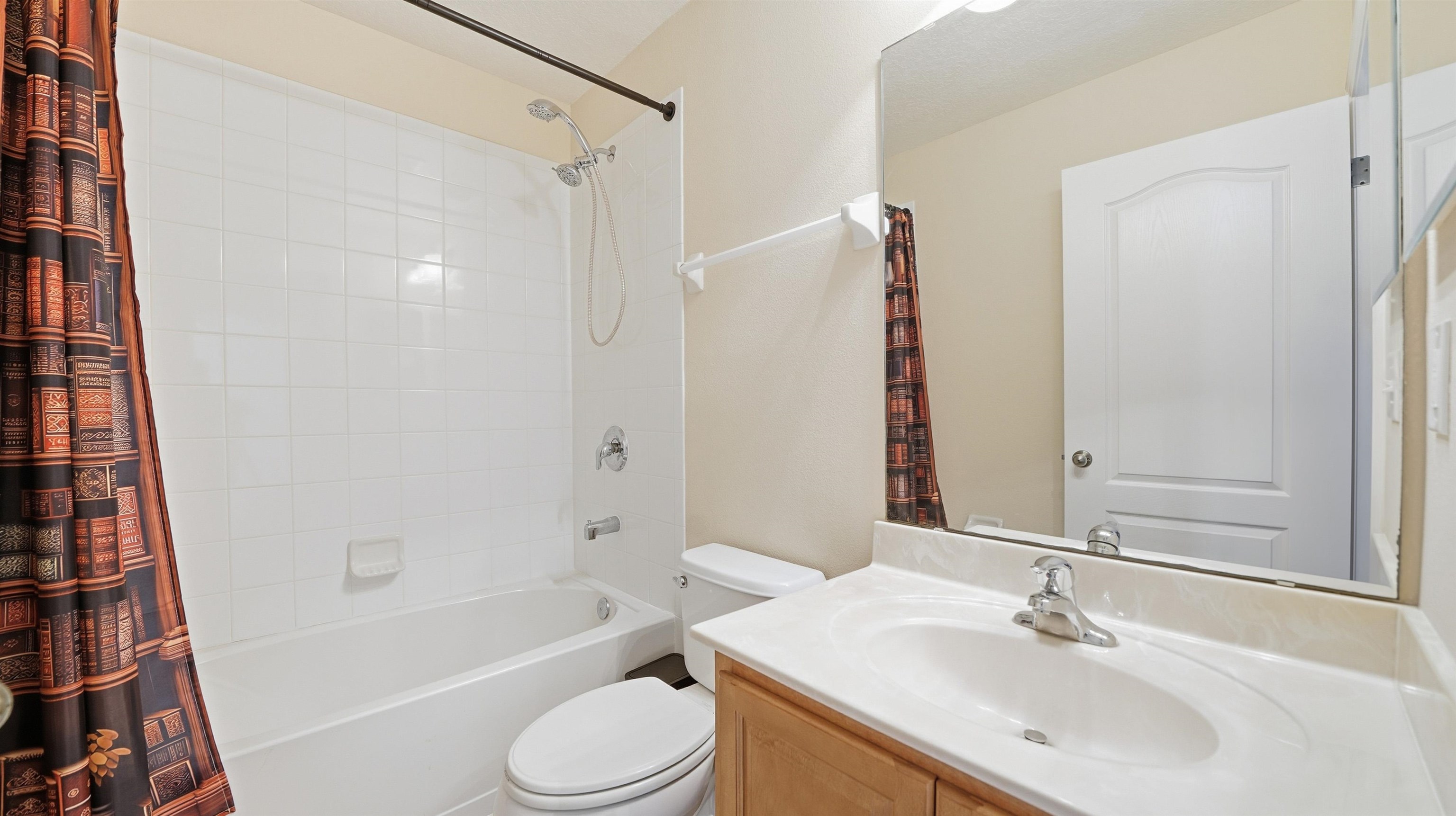1121 Overdale Road St. Augustine, FL 32080 - Photo 33 of 65 Bathroom featuring shower / bath combination with curtain and vanity