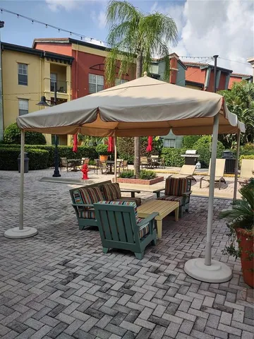a view of an outdoor space with a patio
