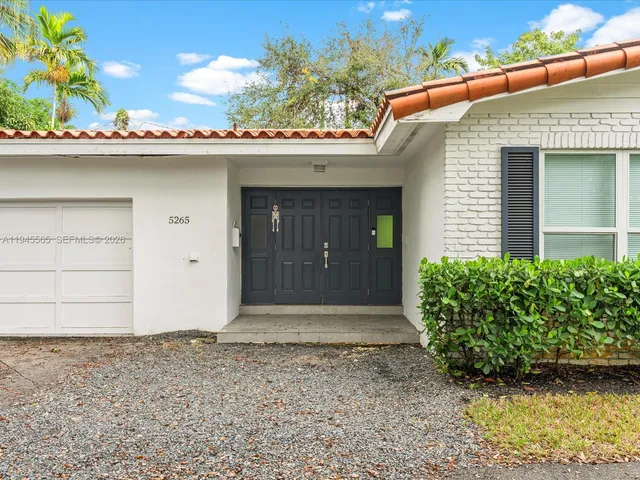 a front view of a house