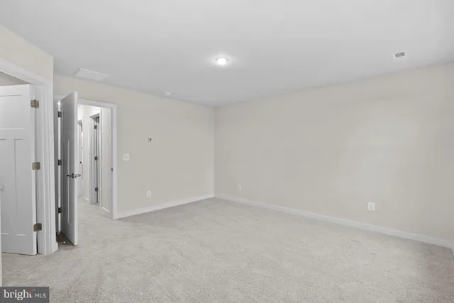 a view of an empty room