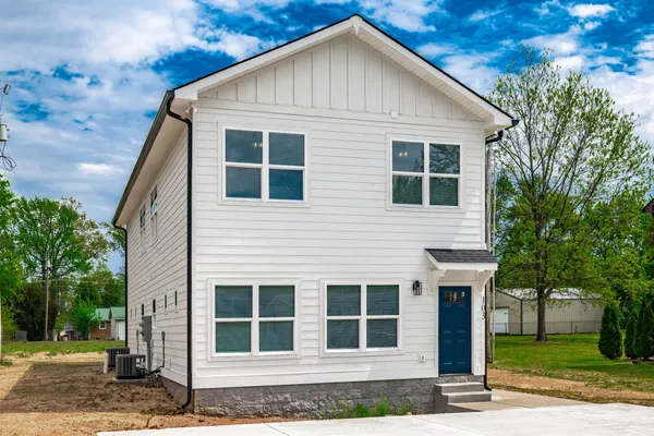 a front view of a house