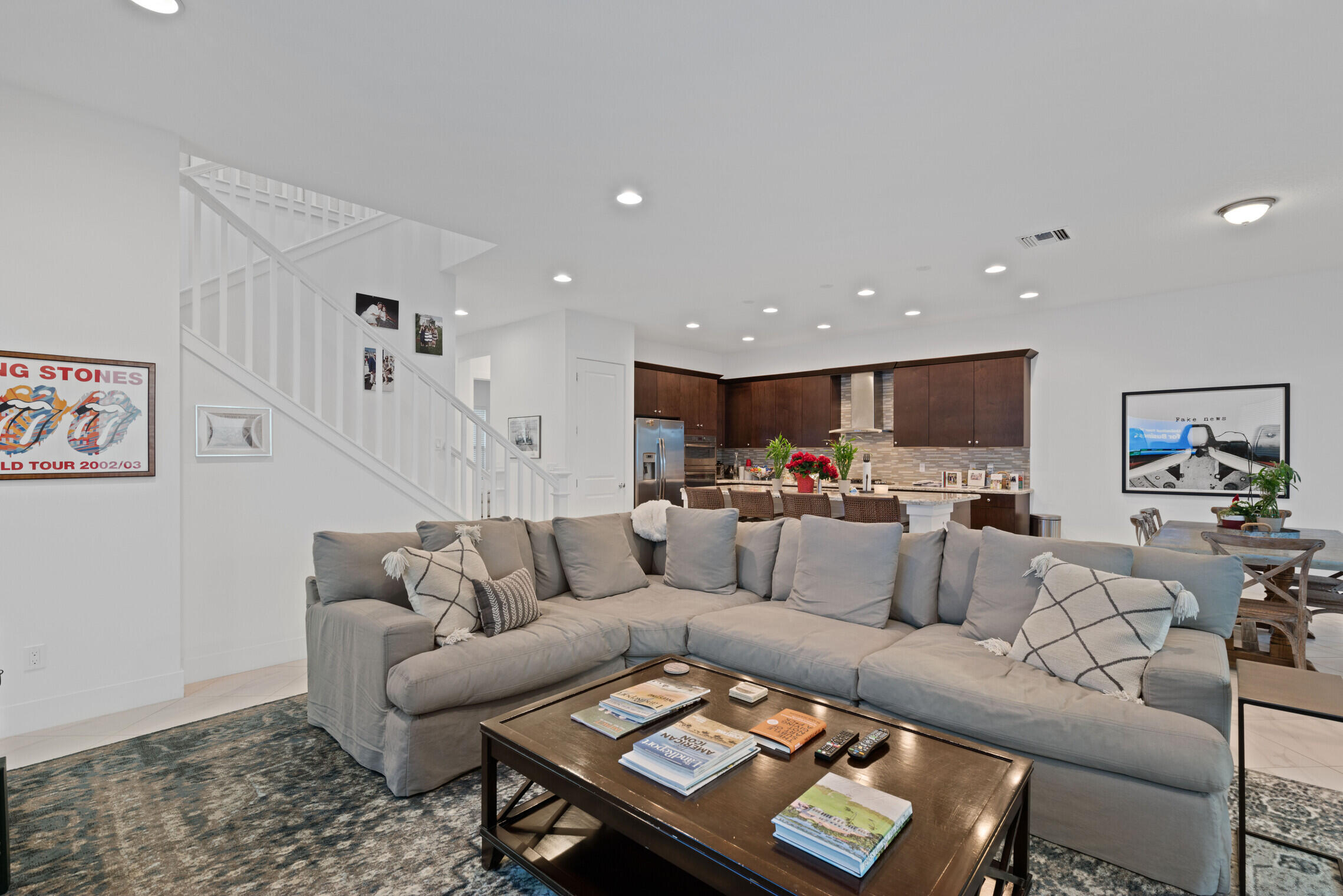4084 Faraday Way Palm Beach Gardens, FL 33418 - Photo 14 of 43 a living room with furniture and a flat screen tv