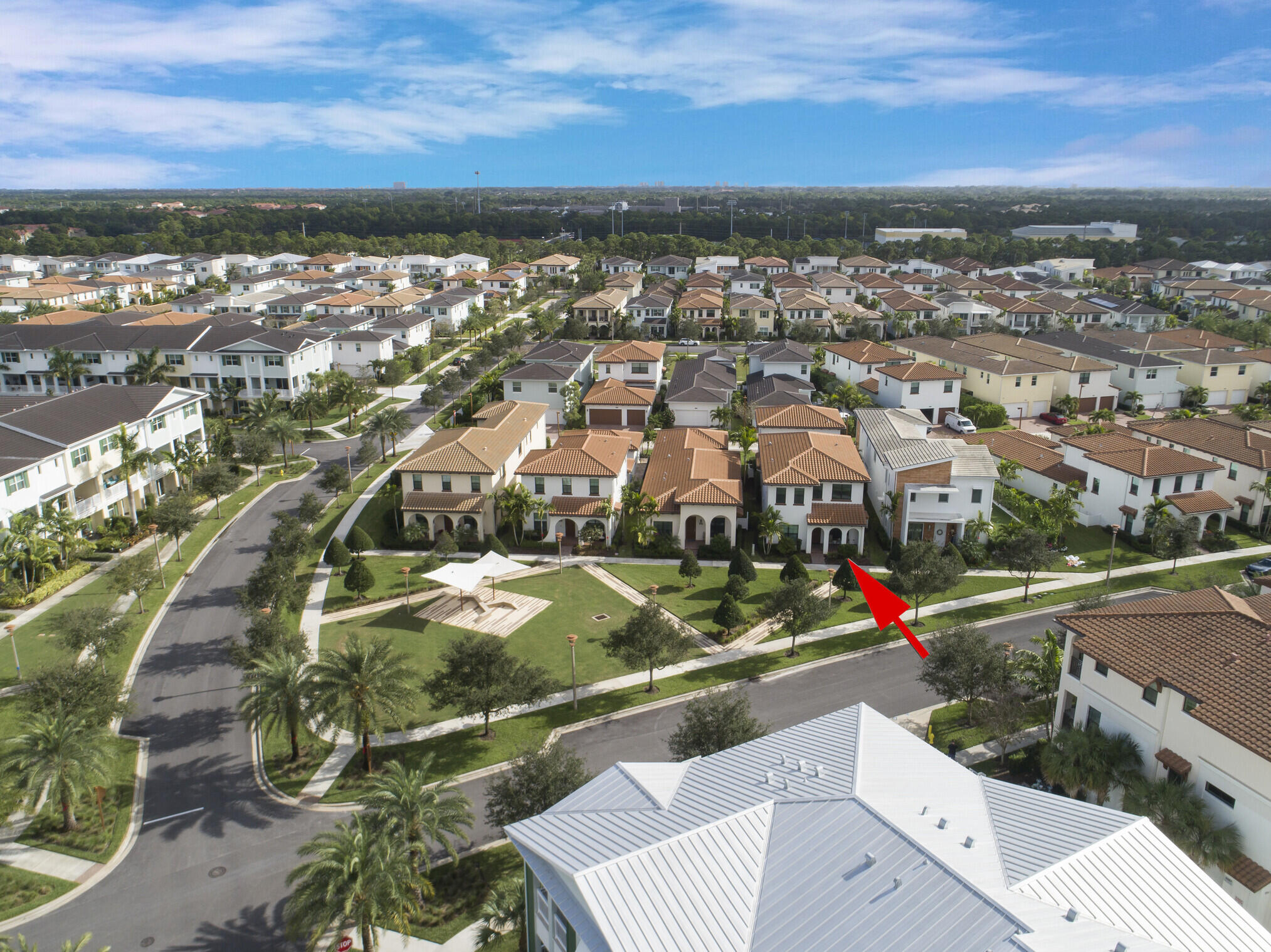 4084 Faraday Way Palm Beach Gardens, FL 33418 - Photo 3 of 43 an aerial view of residential houses with outdoor space
