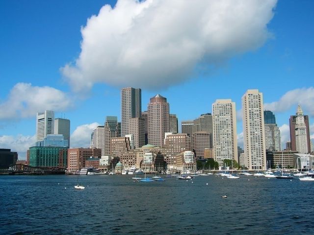 a view of a city with tall buildings in the background