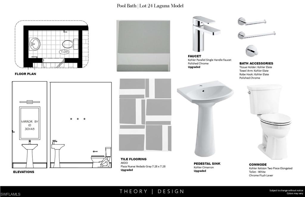 6708 Newport Road Naples, FL 34109 - Photo 29 of 50 a picture of a bathroom with a sink and a mirror