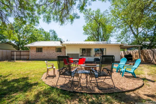 a view of outdoor space with garden