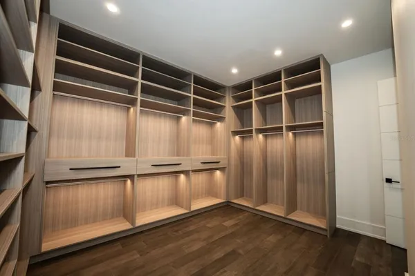 a view of yard from a corridor