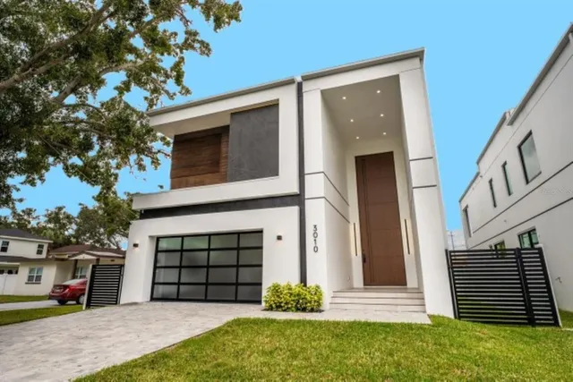 a front view of a house