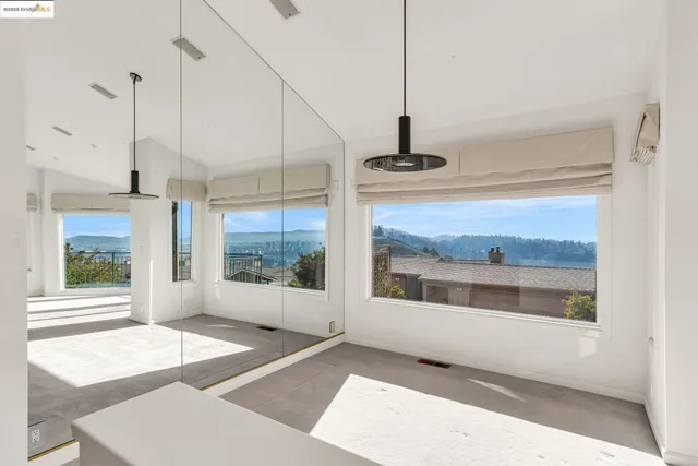 a view of a large window