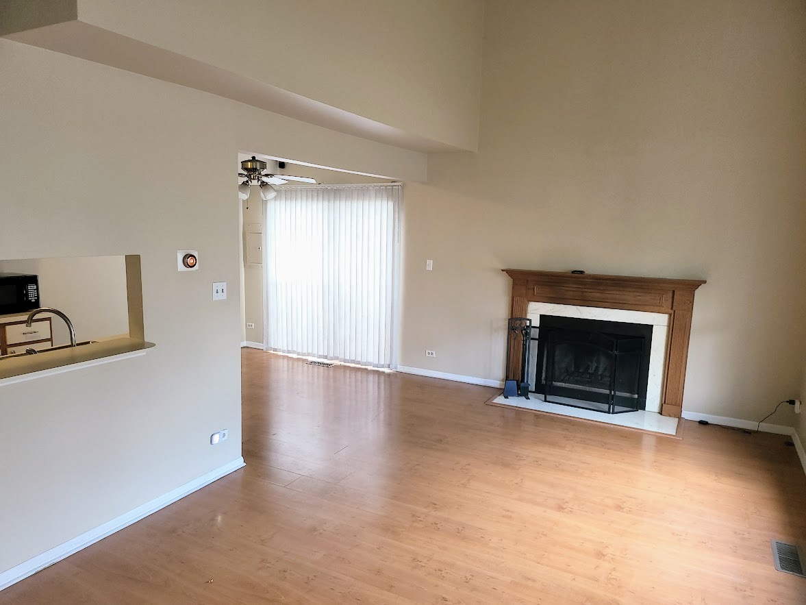 216 Ivy Court Streamwood, IL 60107 - Photo 4 of 14 a view of an empty room with a fireplace and a window