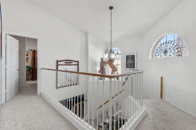 a view of a hallway with window