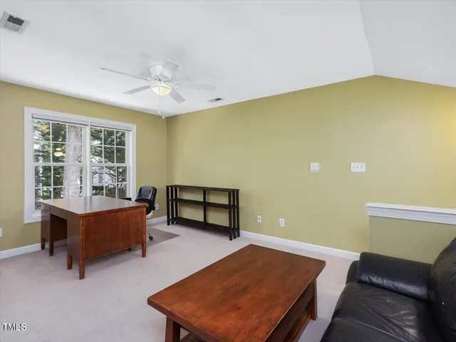 an empty room with closet