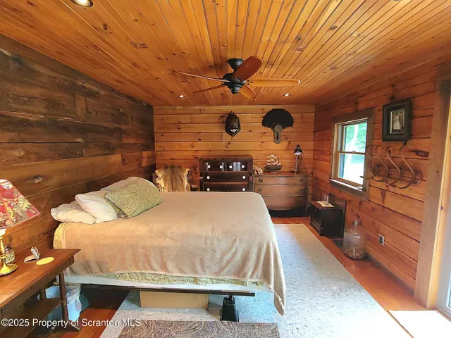 a room with furniture