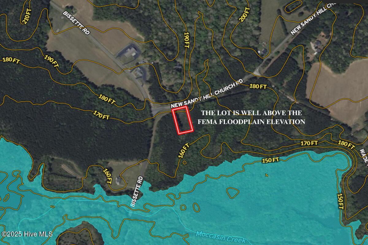 9631 New Sandy Hill Church Road Sims, NC 27880 - Photo 16 of 17 16. The lot is well above the FEMA flood