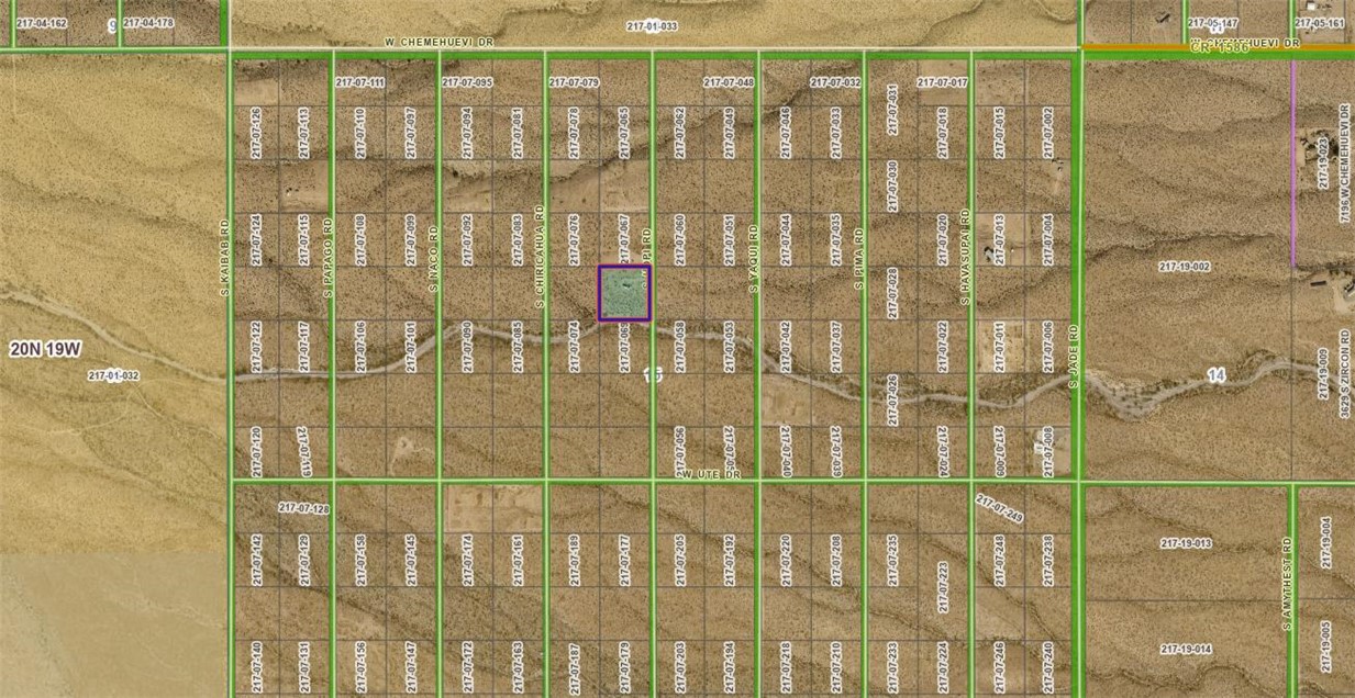3629 Hopi Road Golden Valley, AZ 86413 - Photo 1 of 1 Parcel Map. Illustrating the division of the property into individual parcels with identifying numbers