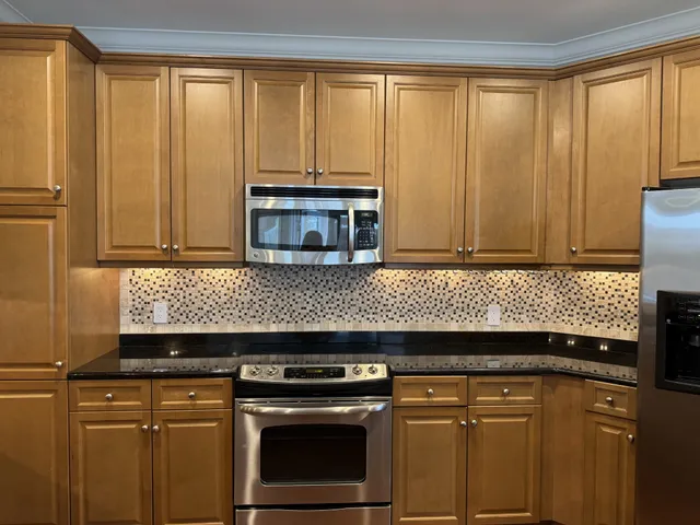 a view of a balcony with city