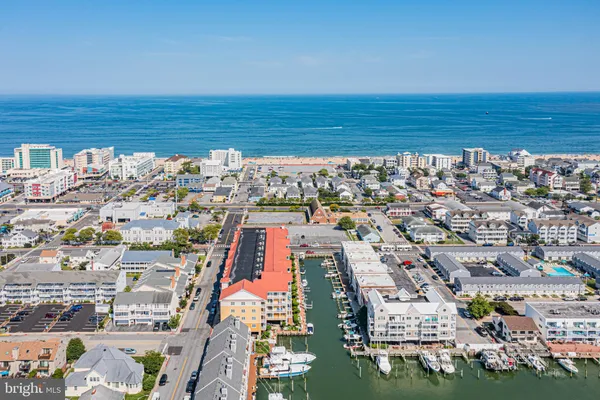 an aerial view of a city