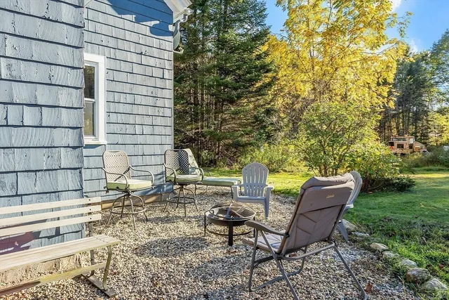 a view of swimming pool from a yard