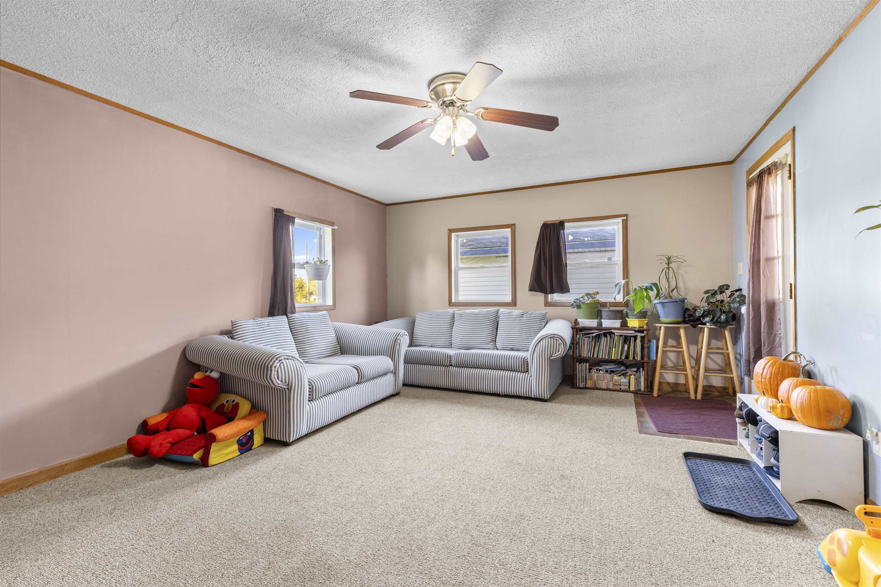 411 South Walnut Avenue Forreston, IL 61030 - Photo 6 of 19 a living room with furniture and a chandelier