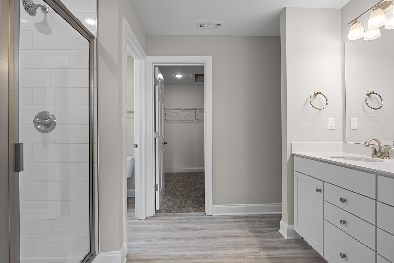 127 Timber Crest Trail White Bluff, TN 37187 - Photo 16 of 22 a bathroom with a granite countertop sink mirror and shower