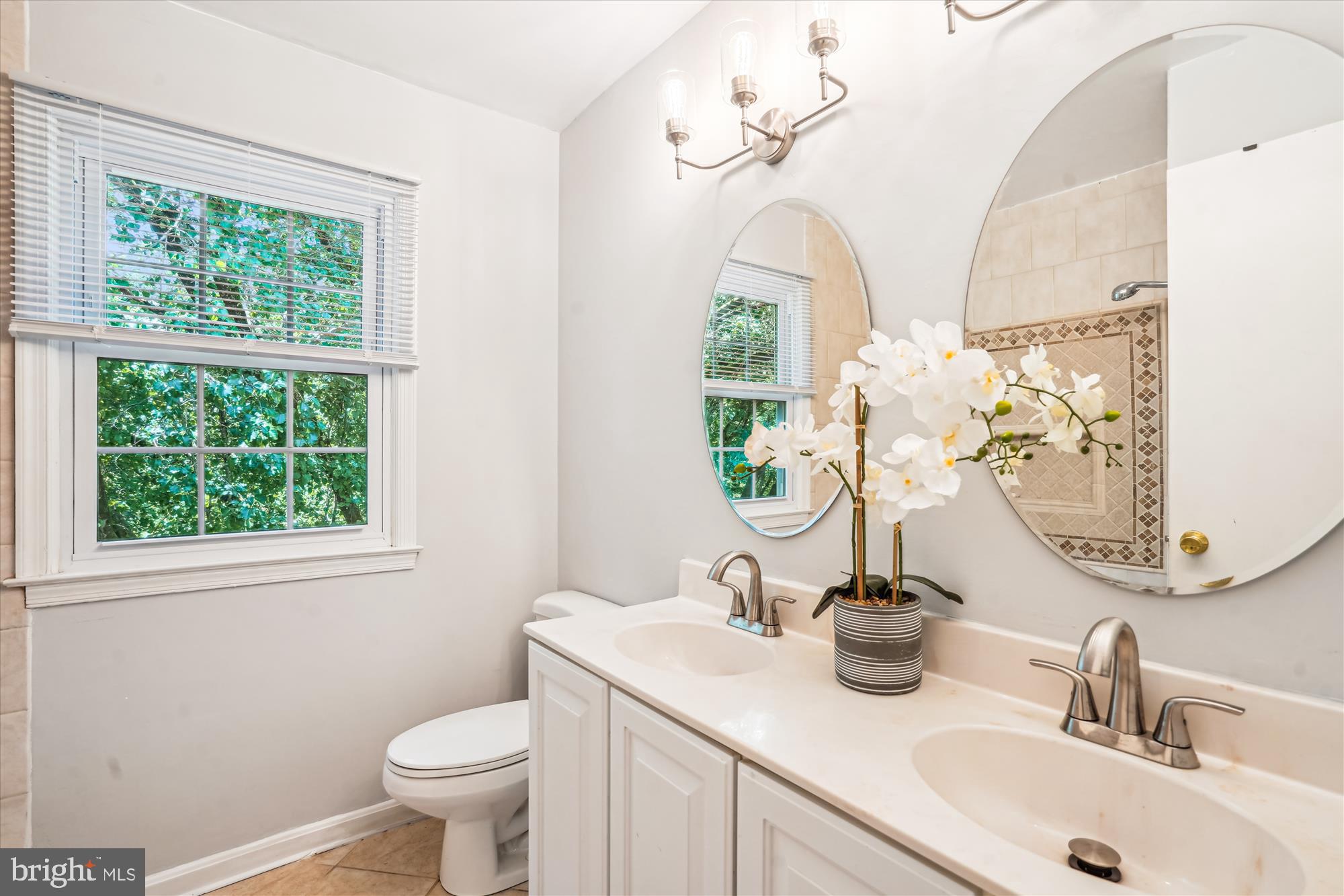 8322 Cushing Court Springfield, VA 22153 - Photo 19 of 57 a bathroom with a sink and a mirror