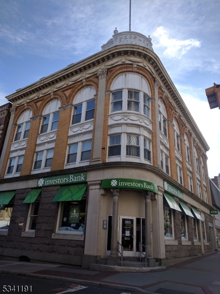 a front view of a building