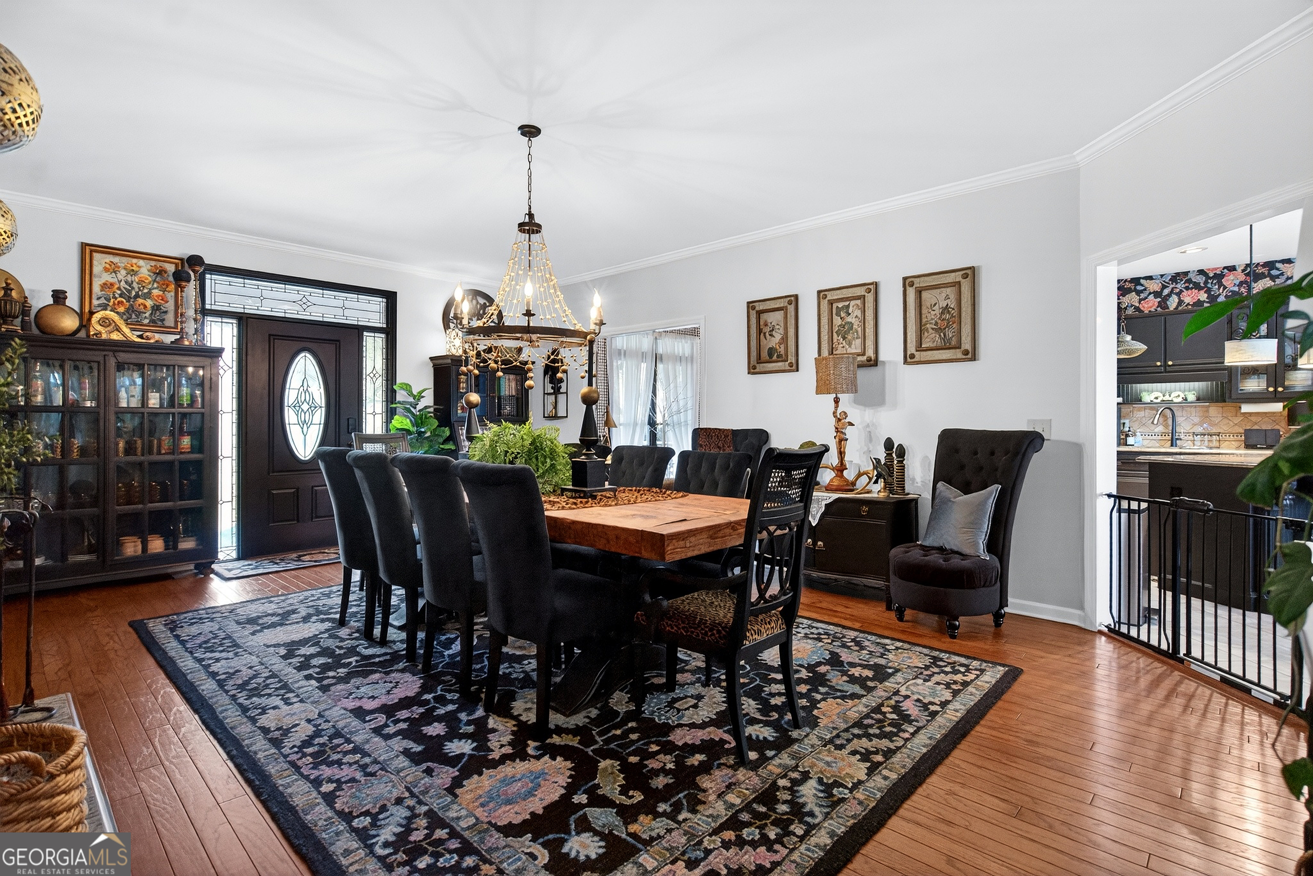 123 South Smith Road LaGrange, GA 30241 - Photo 7 of 67 a view of a dining room with furniture window and wooden floor