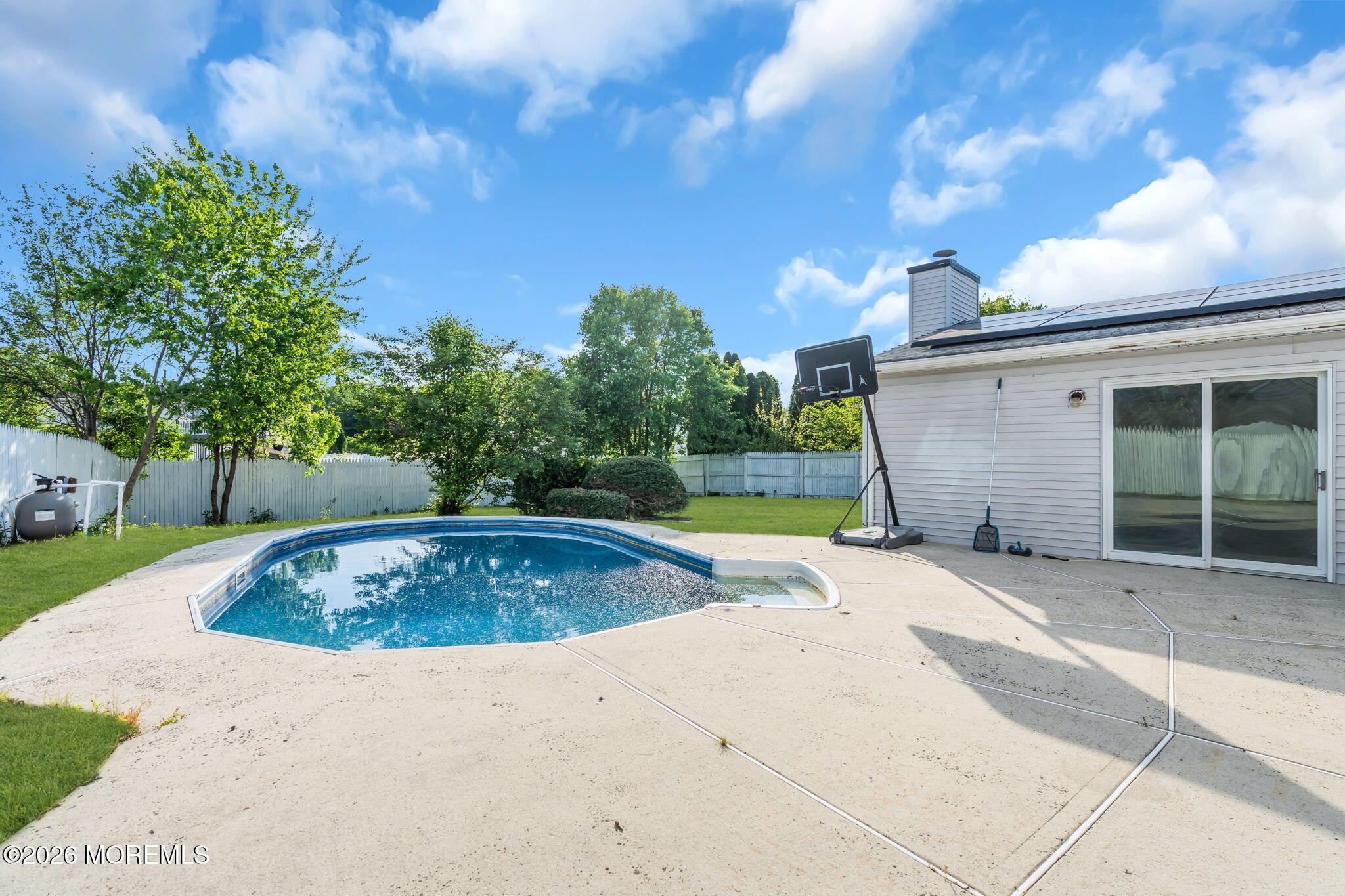 45 Peachstone Road Howell, NJ 07731 - Photo 49 of 54 a view of outdoor space yard swimming pool and barbeque oven
