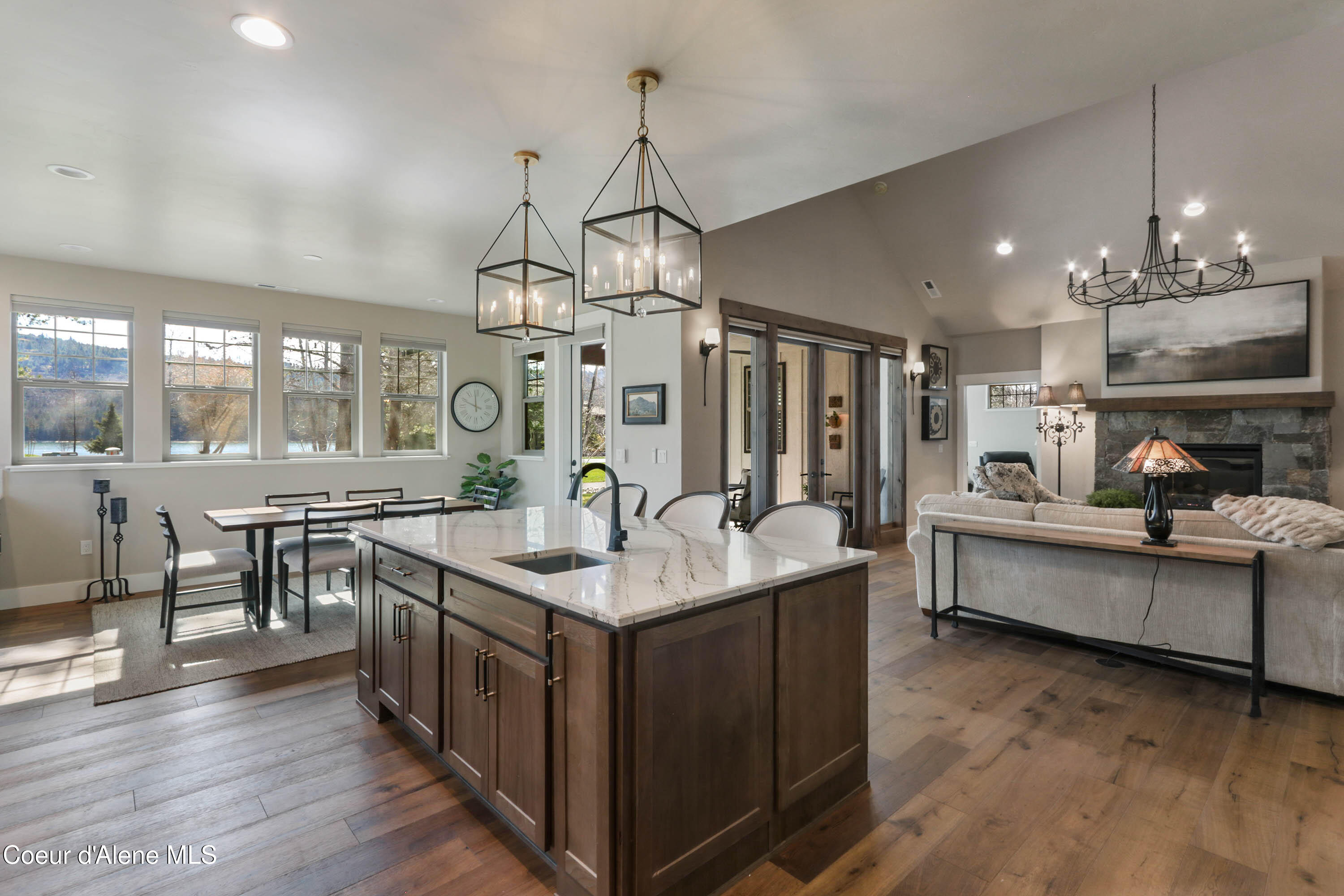 403 Slaveck Dover, ID 83825 - Photo 15 of 55 Kitchen to Dining and Living Space