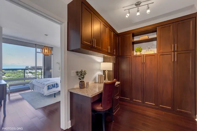 a very nice looking room with a large window