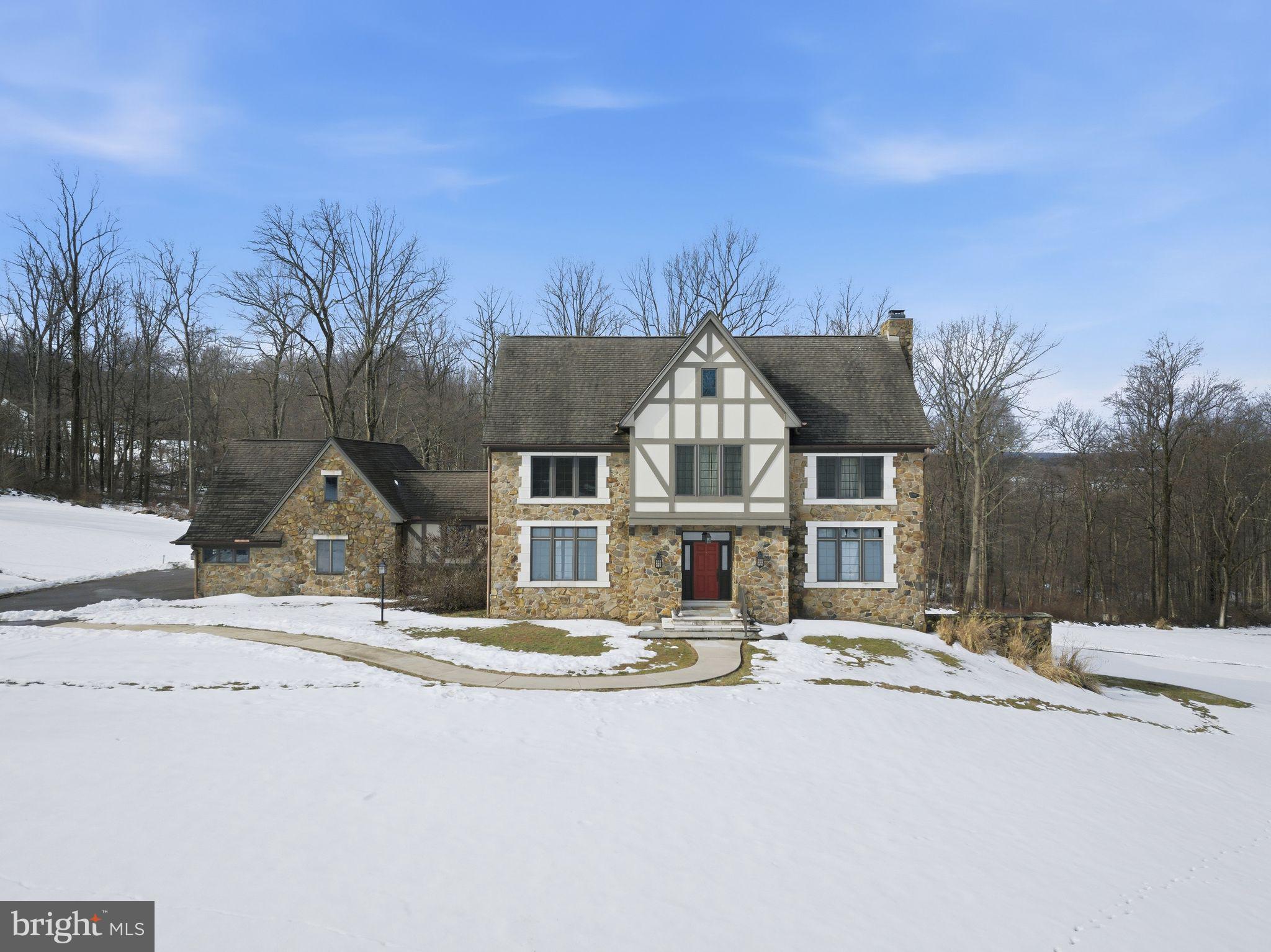 231 Hill Road Elverson, PA 19520 - Photo 57 of 60 a front view of a house with a yard