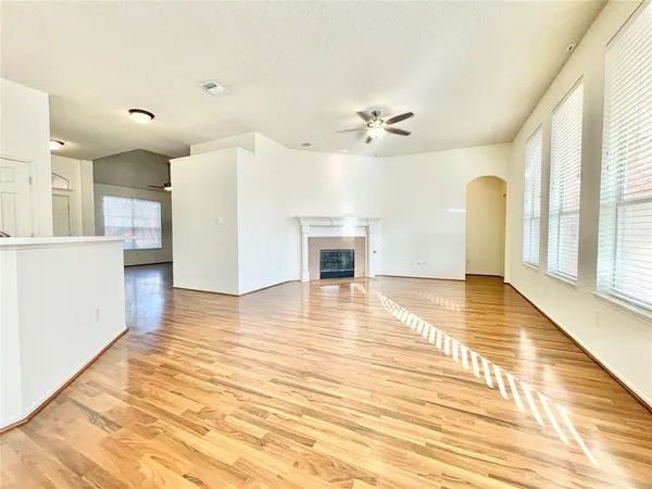 a view of a livingroom with a fireplace