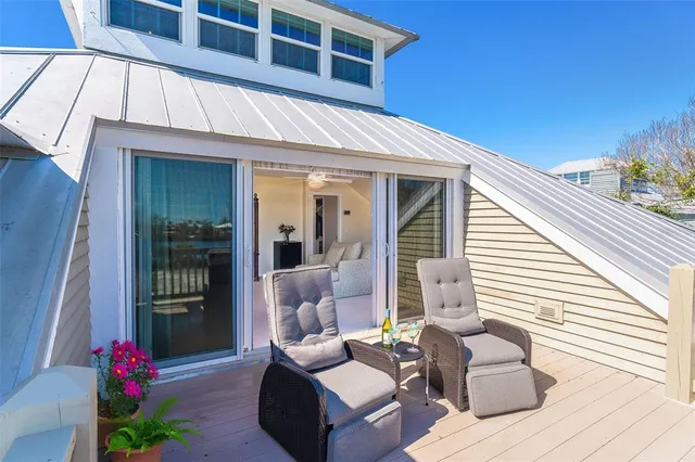 a view of a house with a balcony