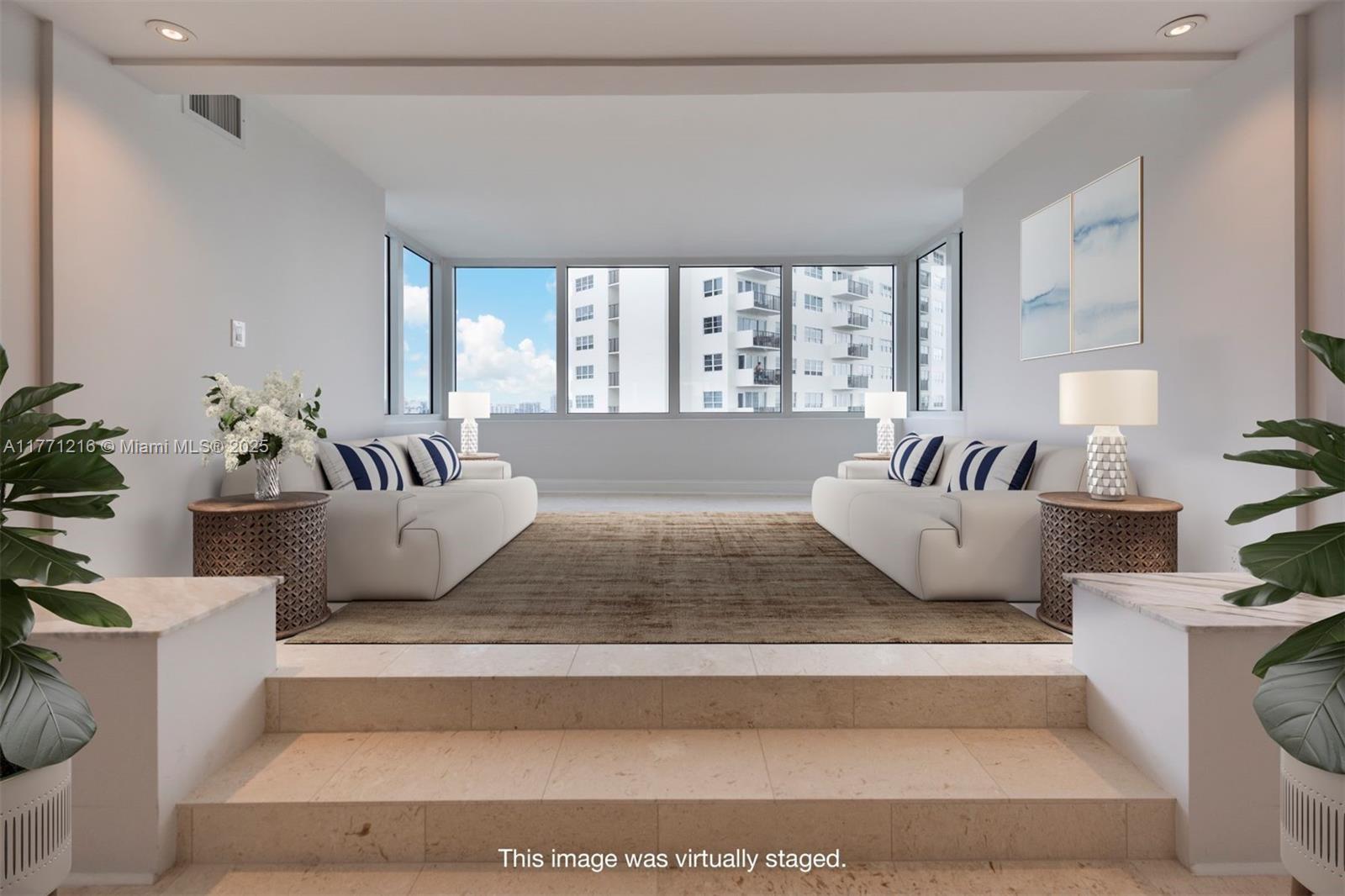 333 Sunset Drive, Unit 804 Fort Lauderdale, FL 33301 - Photo 8 of 28 a living room with furniture and windows