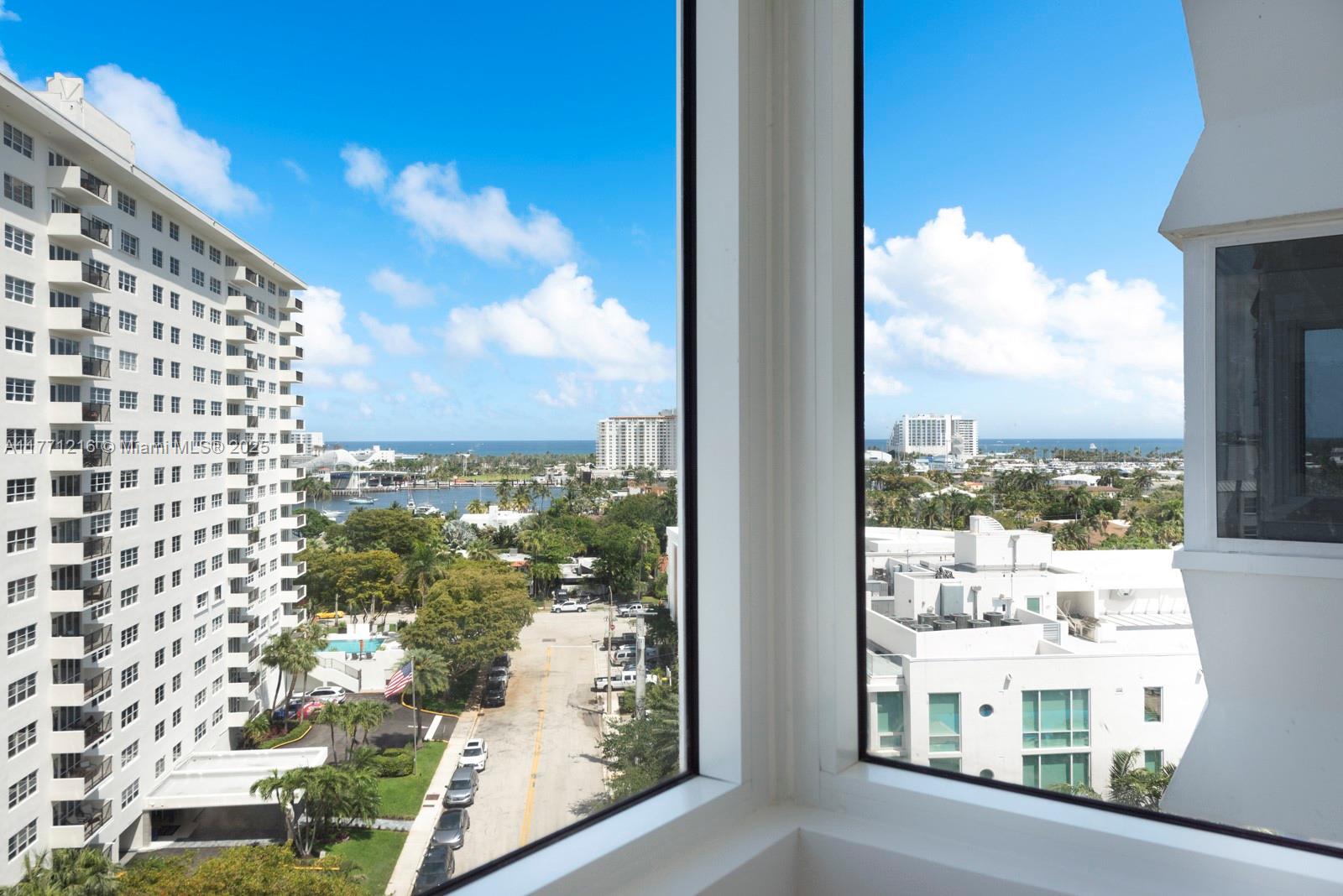 333 Sunset Drive, Unit 804 Fort Lauderdale, FL 33301 - Photo 10 of 28 a view of a city from a window