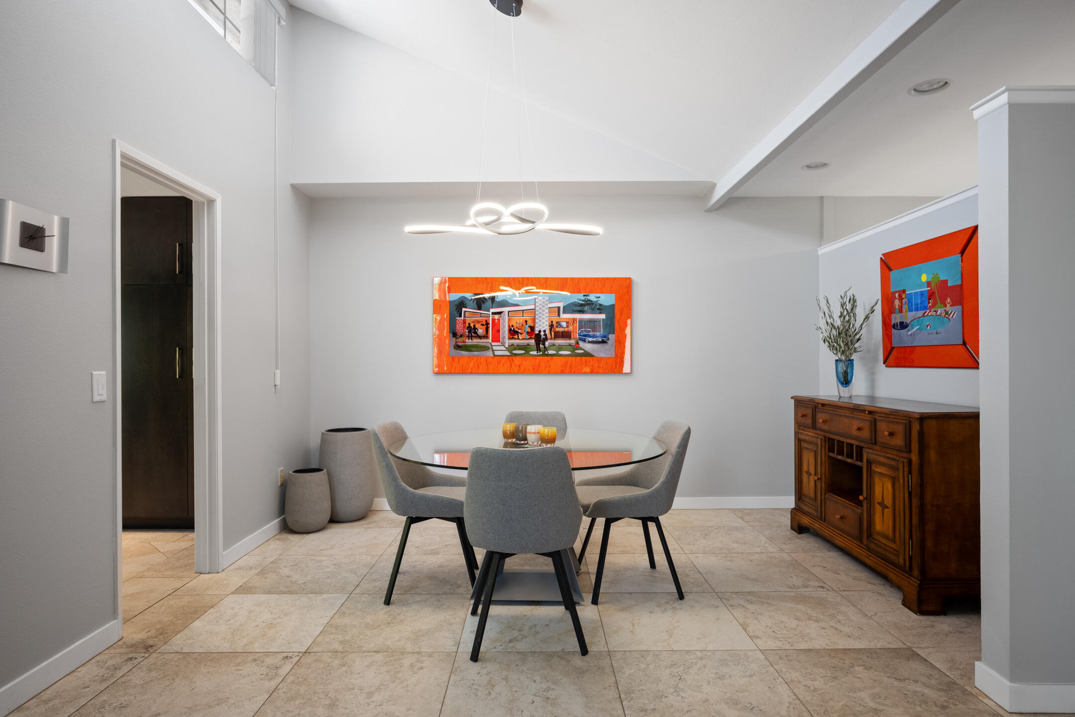 68640 Calle Mancha Cathedral City, CA 92234 - Photo 15 of 54 a workspace with furniture and a fireplace