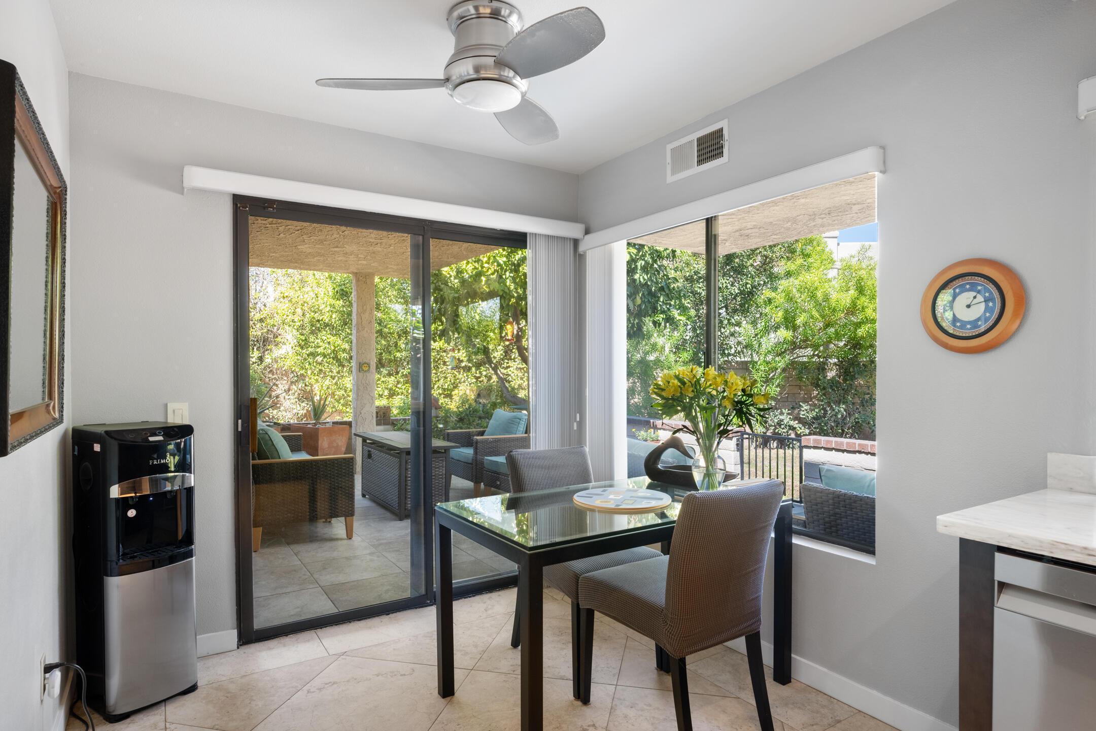 68640 Calle Mancha Cathedral City, CA 92234 - Photo 19 of 54 a view of a dining room with furniture window and outside view