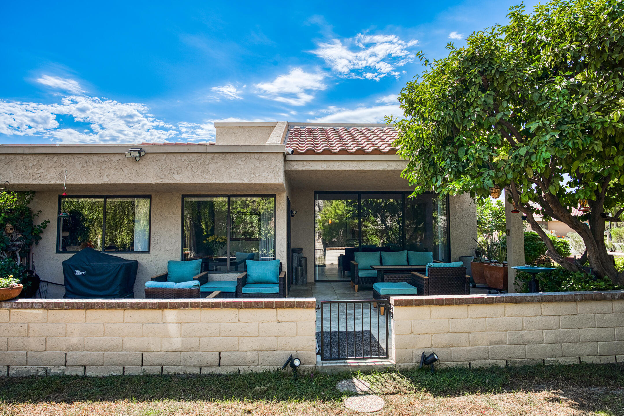 68640 Calle Mancha Cathedral City, CA 92234 - Photo 36 of 54 a view of house with patio outdoor seating
