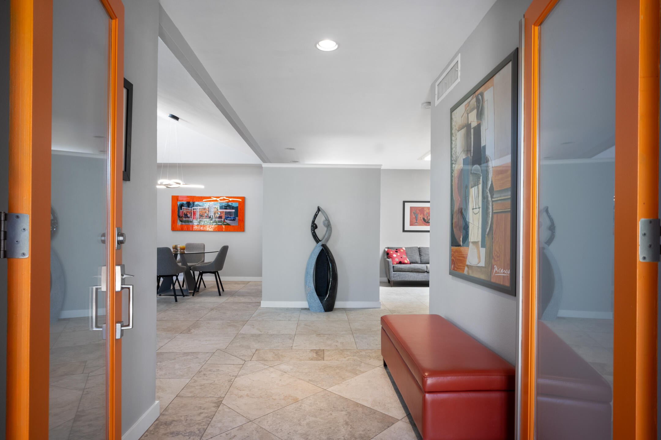 68640 Calle Mancha Cathedral City, CA 92234 - Photo 6 of 54 a living room with furniture and a flat screen tv