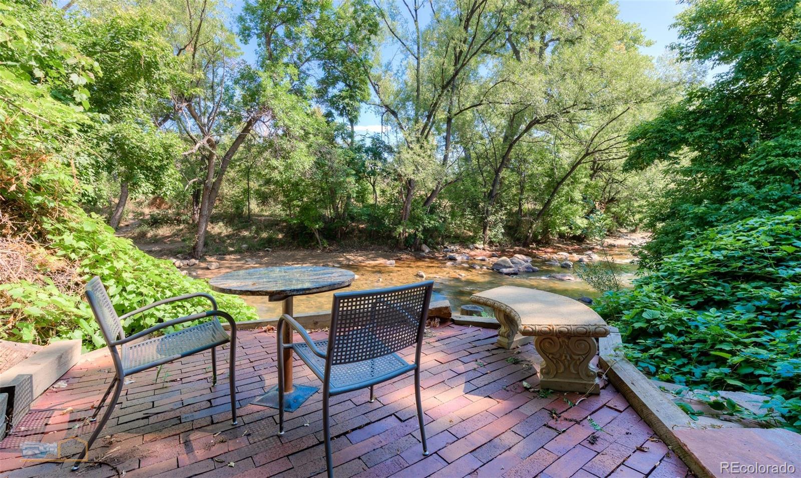 441 Arapahoe Avenue Boulder, CO 80302 - Photo 16 of 40 a backyard of a house with table and chairs