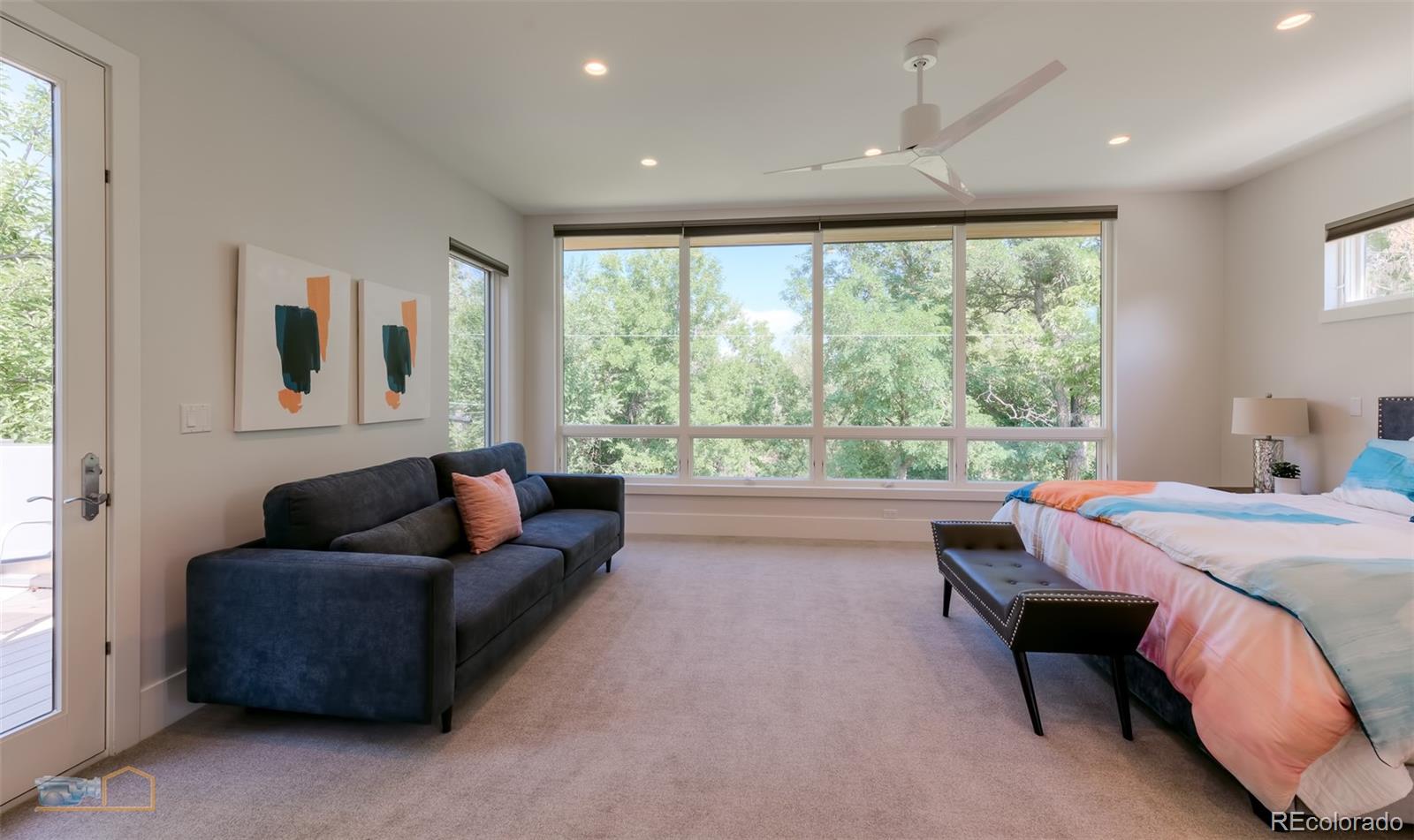 441 Arapahoe Avenue Boulder, CO 80302 - Photo 22 of 40 a bed room with a bed and a couch