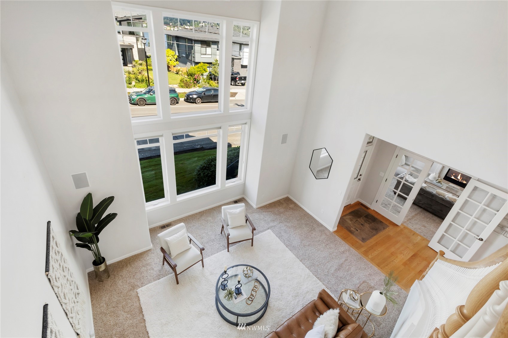 3904 Park Avenue North Renton, WA 98056 - Photo 23 of 40 a living room with furniture and a fireplace
